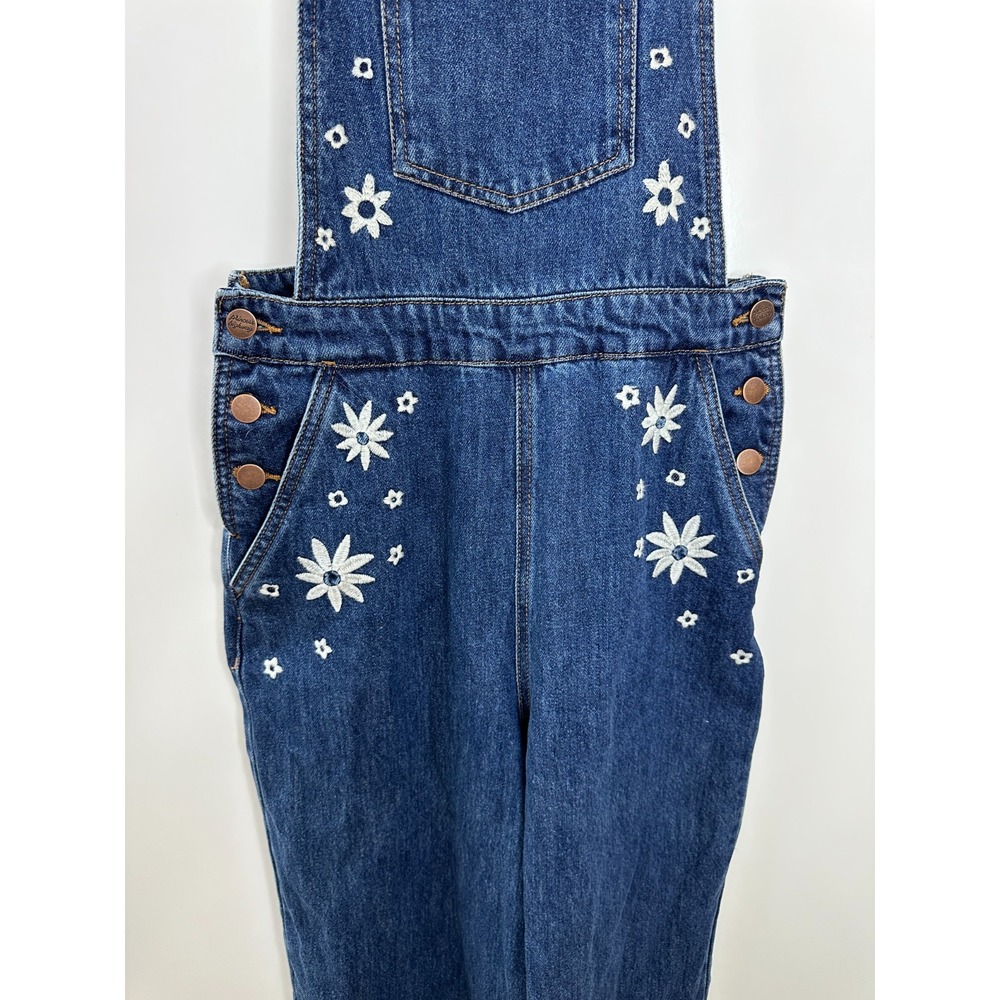 Princess Highway Daisy Days Embroidered Denim Overalls Blue Size 6 *Read - Picture 5 of 13